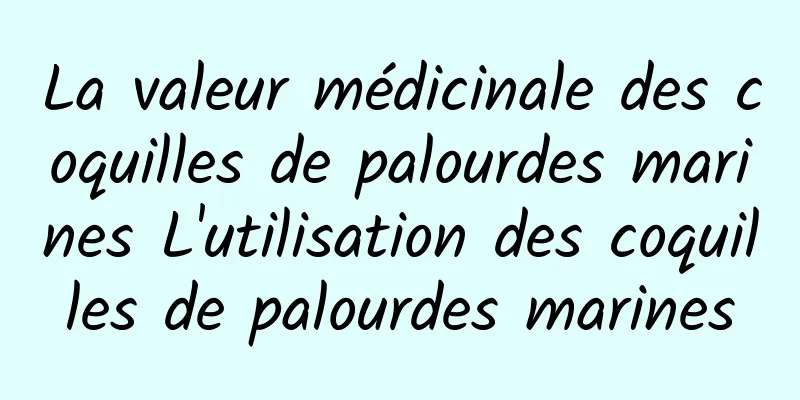 La valeur médicinale des coquilles de palourdes marines L'utilisation des coquilles de palourdes marines