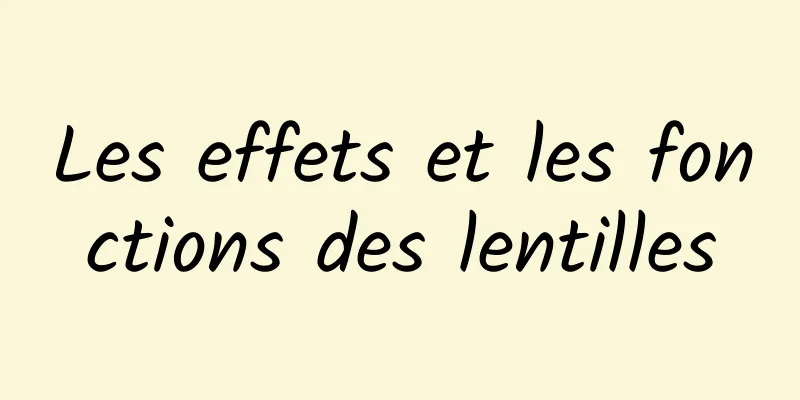 Les effets et les fonctions des lentilles