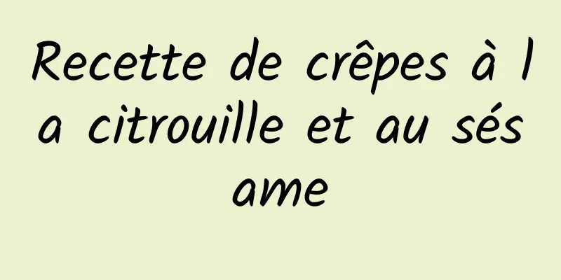 Recette de crêpes à la citrouille et au sésame