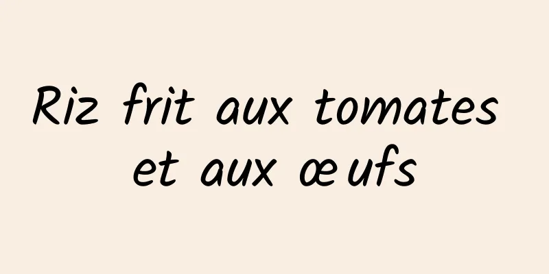 Riz frit aux tomates et aux œufs