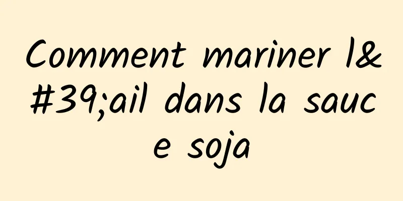 Comment mariner l'ail dans la sauce soja