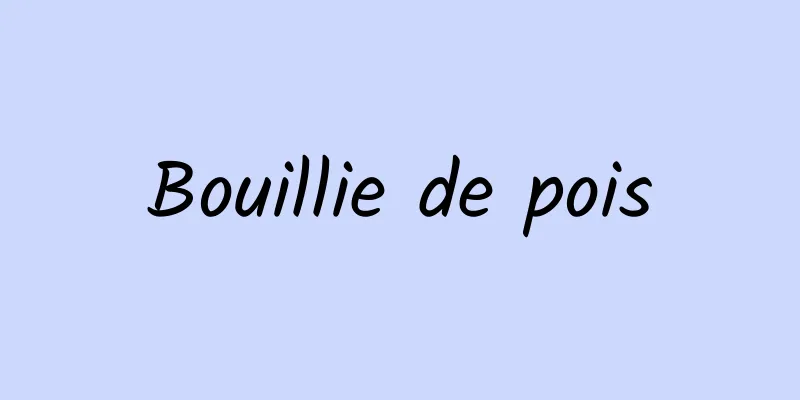 Bouillie de pois