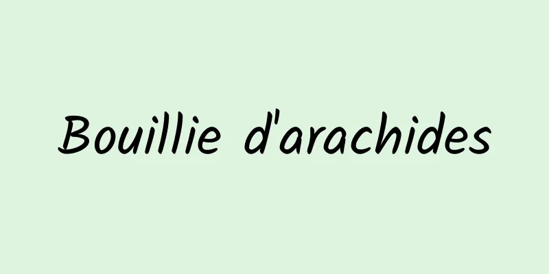 Bouillie d'arachides