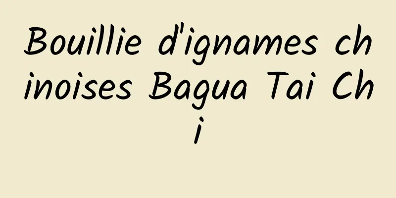 Bouillie d'ignames chinoises Bagua Tai Chi