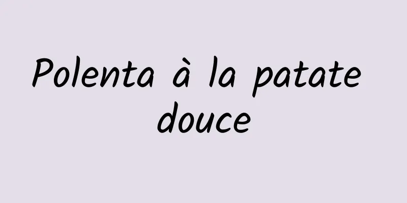 Polenta à la patate douce