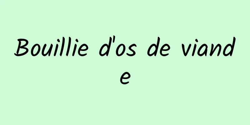 Bouillie d'os de viande