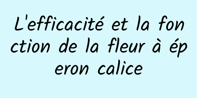 L'efficacité et la fonction de la fleur à éperon calice