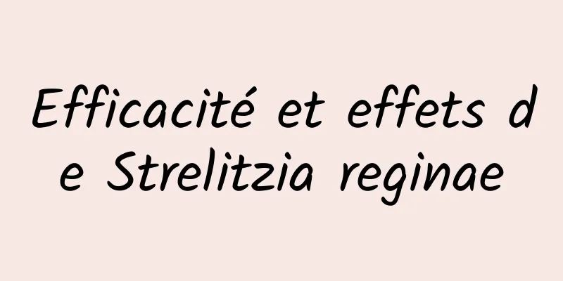 Efficacité et effets de Strelitzia reginae
